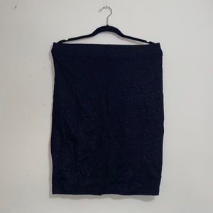 Torrid black shine ponte pencil skirt plus size